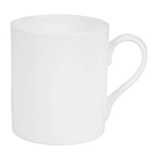 Recalled Fitz and Floyd Nevaeh White Can Mug