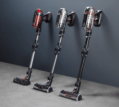 X-Force Flex vacuum cleaner (red, black and silver) that has the recalled lithium-ion battery in the handle
