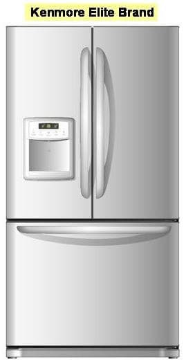 Recalled Kenmore Elite Brand Refrigerator