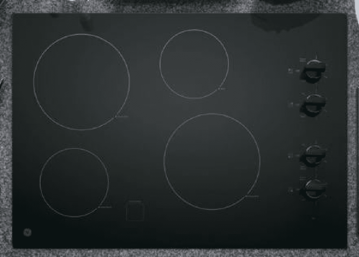 Recalled GE electric radiant cooktop, model no. JP3030DJ4BB