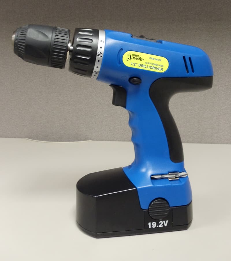 Left side view of the drill
