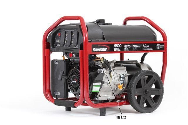 Powermate Generator w/fuel filter identification