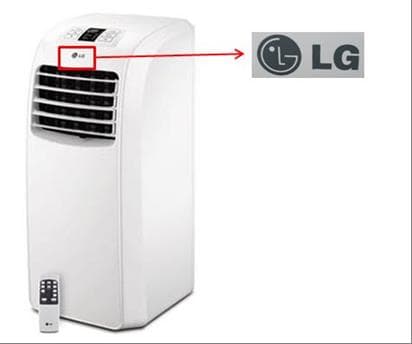 Location of LG logo
