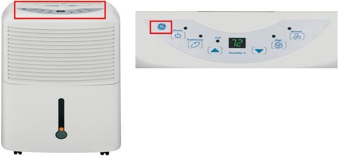 LOCATION OF BRAND NAME ("GE" or "Professional Series") SHOWN HERE: