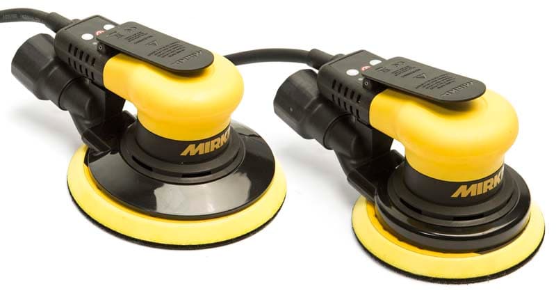 CEROS650 6-inch (left) and CEROS550 5-inch compact electric random orbital sanders