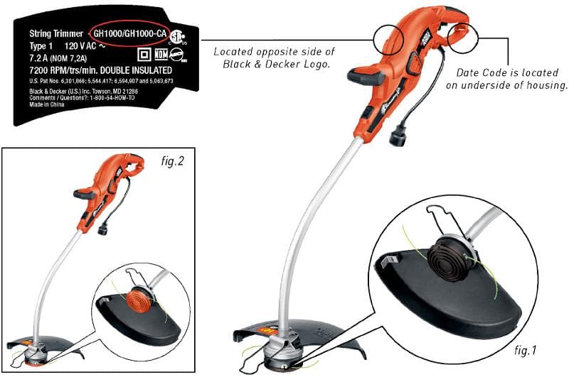 Recalled Trimmer/Edger