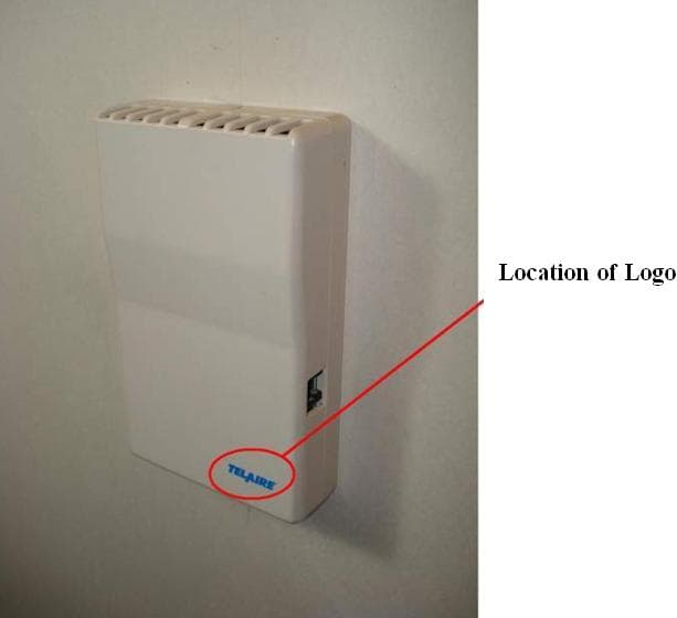 Picture of recalled sensor showing location of logo